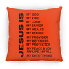 Jesus Is Christian Pillow Black
