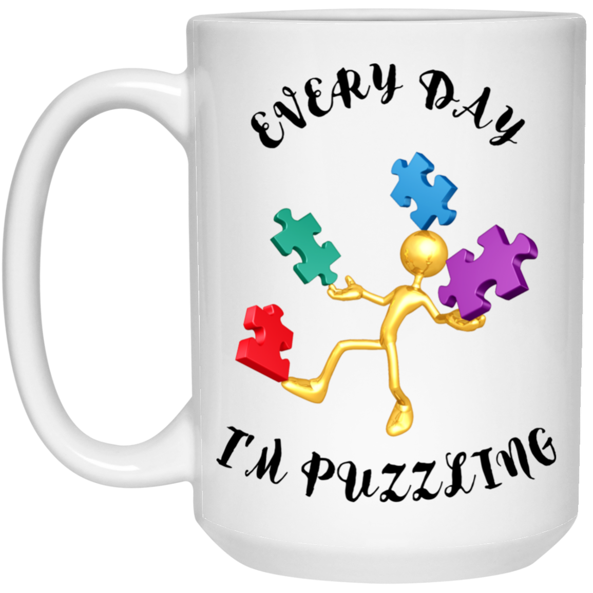 Autism Puzzling Mug