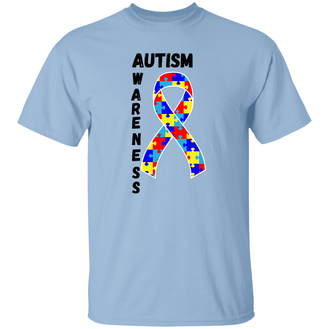 Autism Ribbon Short Sleeve Shirt