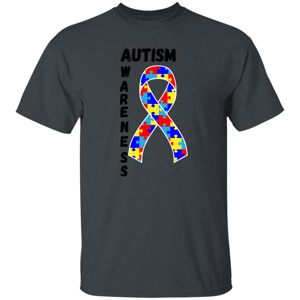 Autism Ribbon Short Sleeve Shirt