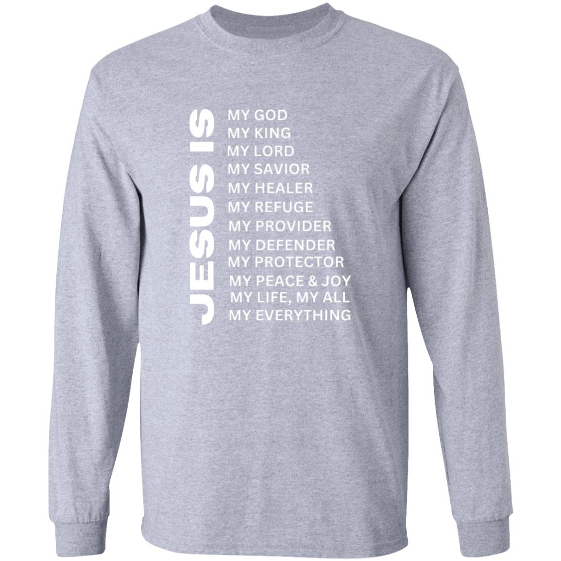 Jesus Is Christian T-Shirt - Long Sleeve White