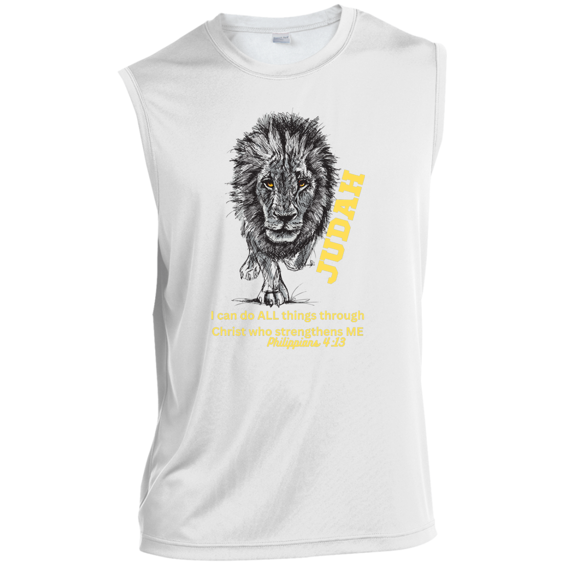 Judah I Can Do Sleeveless Shirt - Yellow