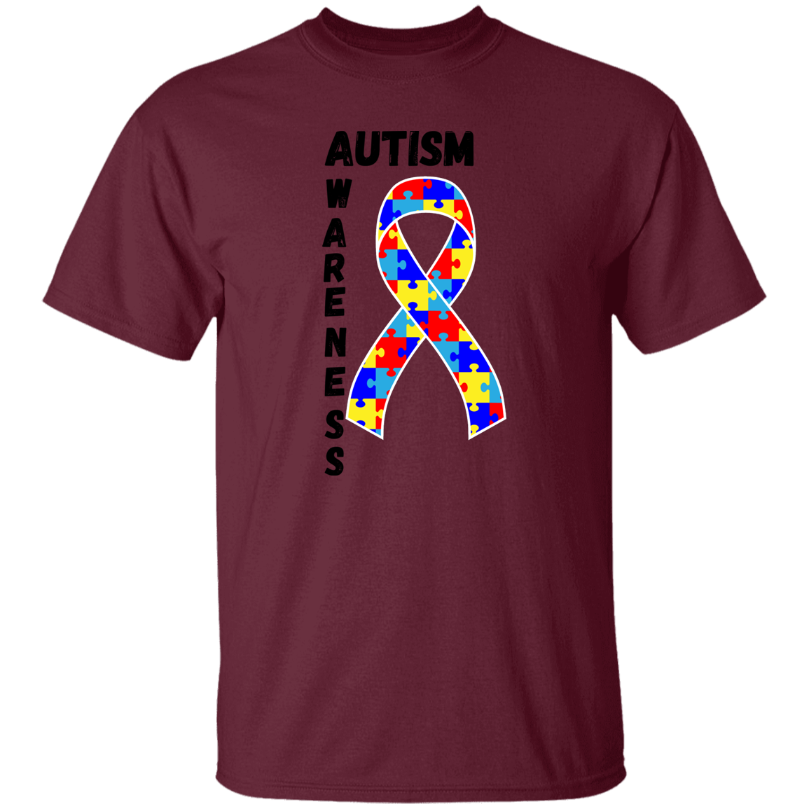 Autism Ribbon Short Sleeve Shirt