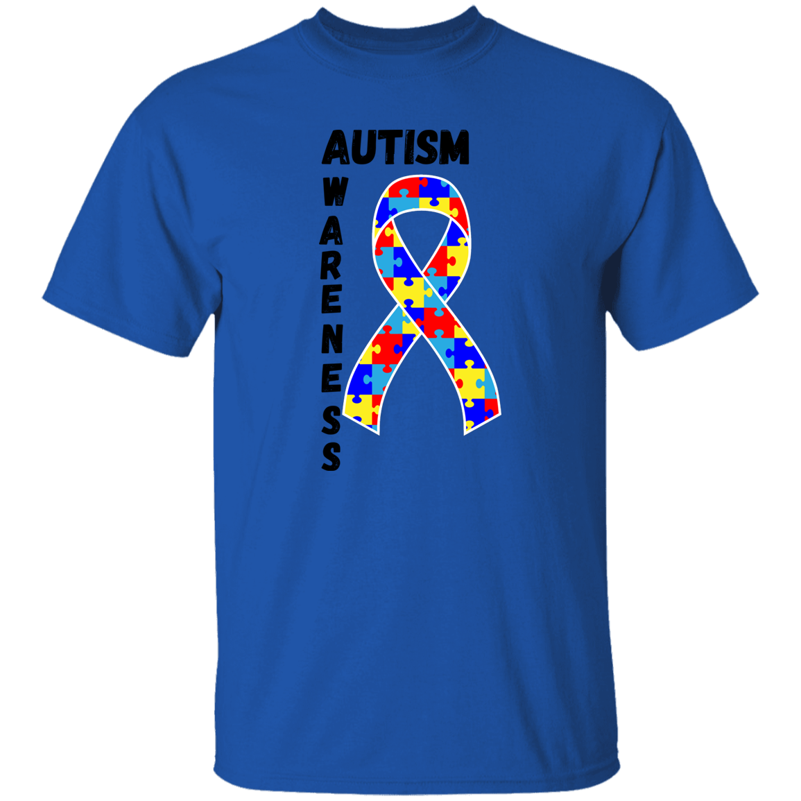 Autism Ribbon Short Sleeve Shirt