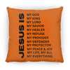 Jesus Is Christian Pillow Black