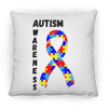 Autism Awareness Square Pillow