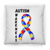 Load image into Gallery viewer, Autism Awareness Square Pillow
