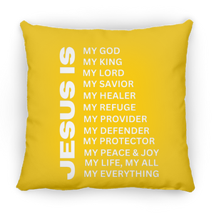 Jesus Is Christian Pillow White