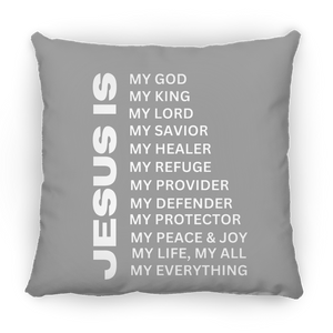 Jesus Is Christian Pillow White