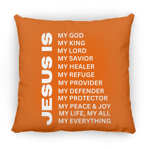 Jesus Is Christian Pillow White