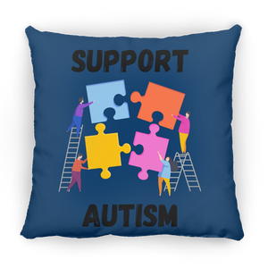 Support Autism Square Pillow