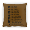 Jesus Is Christian Pillow Black