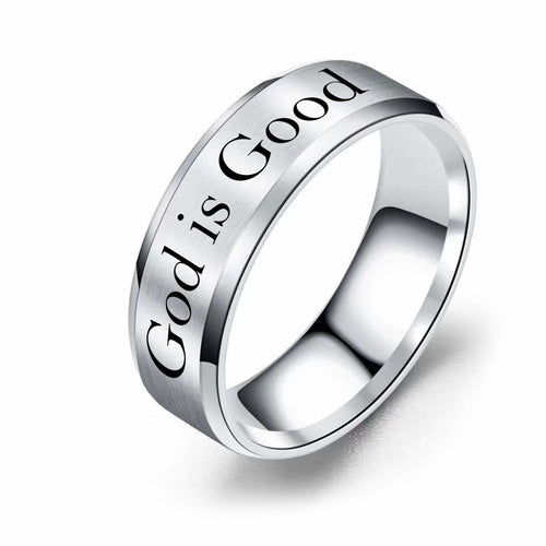 God is Good Comfort Fit Ring