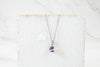 Load image into Gallery viewer, Natural Amethyst Initial Necklace
