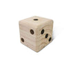 Giant wooden dice set