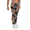 Load image into Gallery viewer, Men&#39;s gray and orange camo leggings