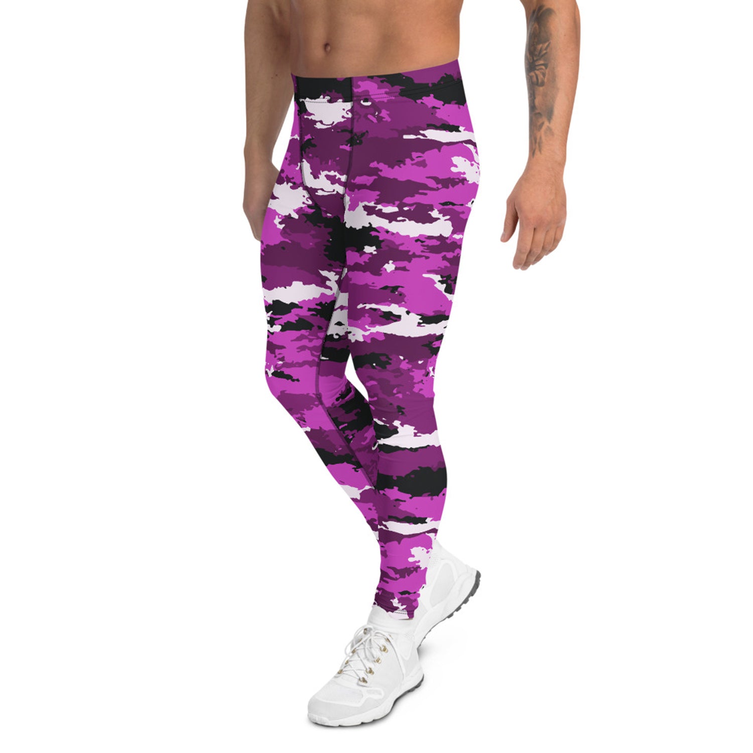 Men's purple camo leggings
