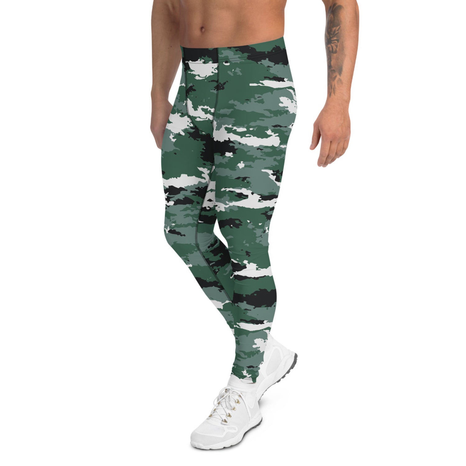 Men's earth green camo leggings