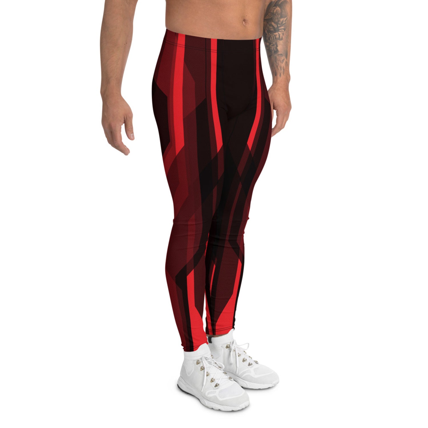 Red Tron inspired leggings