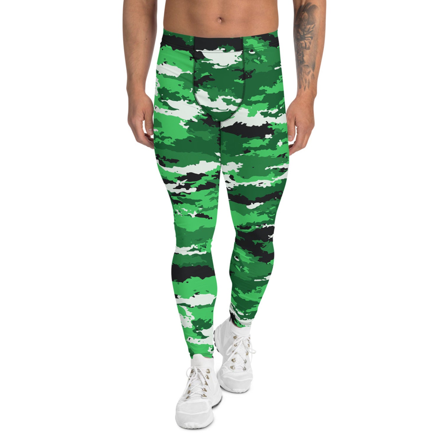 Men's green camo leggings