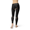 Load image into Gallery viewer, Women&#39;s black sports stripe leggings