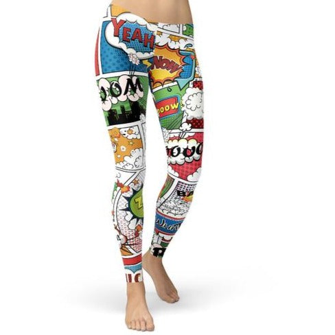 women's comic book leggings