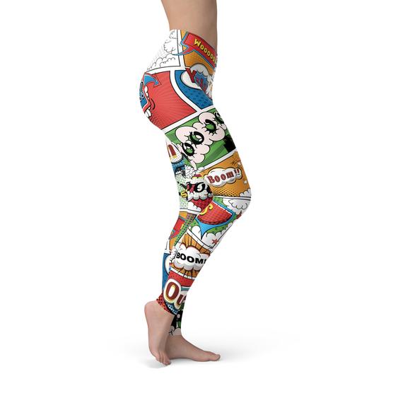 women's comic book leggings