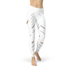 White striped leggings for women