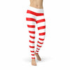 Red Candy Cane Leggings