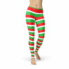 Load image into Gallery viewer, Red Green Candy Cane Leggings