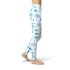 Load image into Gallery viewer, jean light blue snowflake leggings