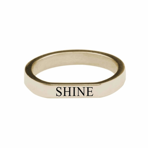 Shine Comfort Fit Flat Ring