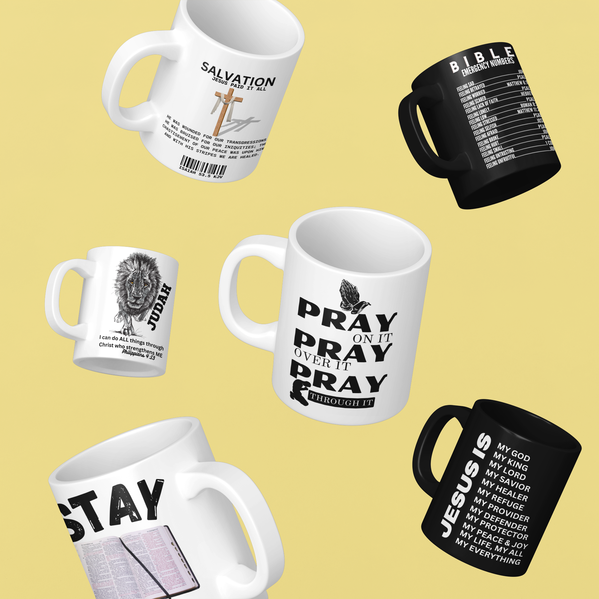 Emergency Bible Numbers Christian Mug